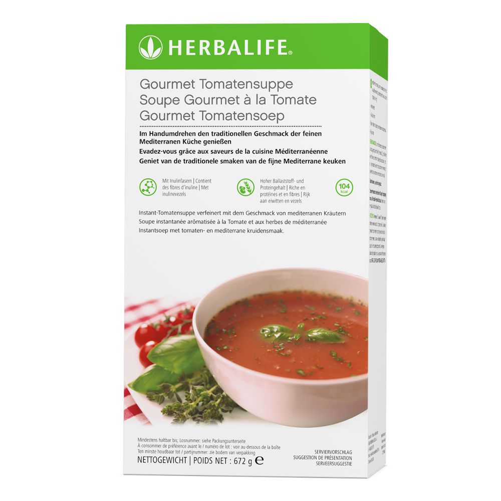 La Soupe Gourmet Herbalife Nutrition à la Tomate est un délicieux encas salé